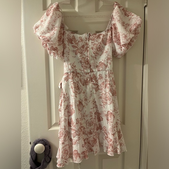 trixxi clothing company women’s cottagecore floral mini wrap dress NWT - Picture 3 of 3